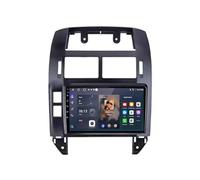 Radio de Coche Audio Estéreo 2 DIN para Volkswagen VW Polo MK4 2004-2009 HD Pantalla Táctil+Llamadas Manos Libres Bluetooth+WiFi, Mandos Volantes, 4 Nuclear 4G+64G