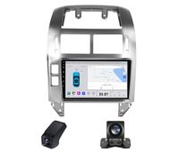 Radio de Coche con Pantalla táctil de 9" para Volkswagen Polo Mk4 2001-2009, 2 DIN con CarPlay y Android Auto con Cable, Control en el Volante y cámara de visión Trasera (B,M100CP)