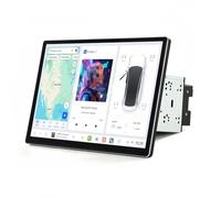 Radio de Coche con Pantalla táctil Unidad de Cabeza con vibración 360 Grados, Pantalla 13 Pulgadas, CarPlay, Android para Uso Universal(6-64_13 Inch)