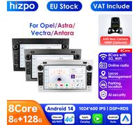 Radio de coche de 8 núcleos Android 14 para Opel Vauxhall Astra Antara Meriva Vivaro Combo Signum Vectra Corsa 2din Multimedia Carplay 4G GPS P2-CP 4Core 2G 32G S