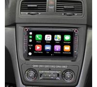 Radio de coche doble DIN de 7 pulgadas para Skoda Yeti 2009 - 2015 con Carplay Android 14 GPS Navigation Head Unit pantalla estéreo actualización Bluetooth cámara trasera Mirror Link FM/RDS SWC 2+32G