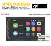 Radio de coche ESX VMX700DAB Universal 2-DIN Media Moniceiver con pantalla tá...