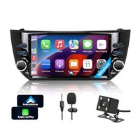 Radio de Coche Fiat Punto (2010-2016) / Linea (2012-2015) Wireless CarPlay&Android Auto Stereo Auto Bluetooth 7 con Pantalla para Táctil con FM/GPS/SWC/Mirror Link (Lling-Fiat Punto)