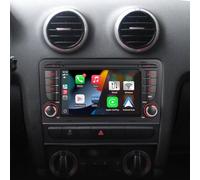 Radio de Coche Pantalla para A3 S3 RS3 2003-2012 Estéreo Inalámbrico CarPlay/Android Auto Bluetooth RDS