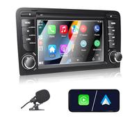 Radio de Coche para Audi A3 2003-2012, S3 2006-2012, RS3 2011-2012 Compatible con Carplay Android Auto, Pantalla táctil de 7 Pulgadas con Radio Bluetooth/FM/Am/USB/DPS/RDS-Energía Alta