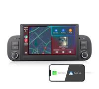 Radio de Coche para Fiat Panda 2013 2014 2015 2016 2017 2018 2019 2020 con Wireless Carplay Android Auto Radio estéreo con BT FM RDS Micrófono SWC EQ