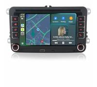 Radio de Coche VW 3s Boot up para con Carplay/Android Auto,Radio estéreo de Coche con Ranura para Tarjeta TF&USB,Sistema Linux Doble DIN Car Stereo para VW Seat Golf 5/6 Passat Jetta Beetle EOS