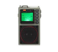 Radio de Corta con Control de Aplicación, Receptor Portátil de Banda Completa FM VHF Am SW WB con Bluetooth 5.0 y Alarma SOS, Radio de Bolsillo Recargable con Linterna y