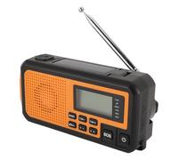 Radio de Emergencia con Manivela Solar, Am/FM/SW, Alarma SOS, Carga USB, Alta Sensibilidad, Linterna LED para Acampar Al Aire Libre