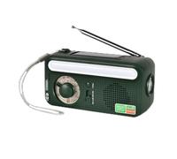 Radio de emergencia potente, radio portátil para preparación ante emergencias, carga solar para conciencia ambiental, carga de manivela para mayor