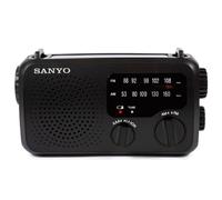 Radio de Emergencia Sanyo KS133 - Pilas, Solar, Dínamo y Linterna. con Salida USB para Poder Cargar Dispositivos.