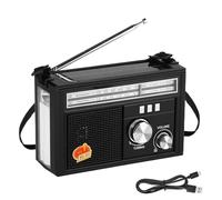 Radio de Energía Solar - Radio Meteorológica NOAA de 11200mAh para Exteriores - con Linterna LED, Equipo De Supervivencia con Batería De Larga Autonomía, Suministros para Camping Durante Apagones