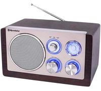 Radio de escritorio vintage (plata) - ROADSTAR