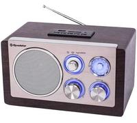 Radio de escritorio vintage (plata) - ROADSTAR