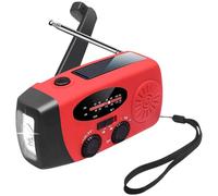 Radio de manivela: Clima de Emergencia portátil, Radio de energía Solar, Dispositivo de Alerta de Carga USB | Soporte confiable de Supervivencia en tormentas para Acampar, Hacer Caminatas, Oficina en