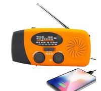 Radio de Manivela Manual,Iluminación LED Y Radio FM - Reproductor Multifuncional con Energía Solar Equipo De Supervivencia Suministros De Exterior para Acampada Garaje Hogar