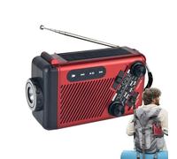 Radio de manivela, Radio Am/FM, Linterna de manivela de manivela Am FM FM Portable para Supervivencia de la Salida de preparación Desastre Aventuras al Aire Libre