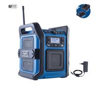 Radio de obra híbrida DAB+ FM Bluetooth 20V 30W IP65 Scheppach c-dab30-x