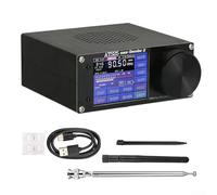 Radio de onda corta de aleación de aluminio con función lna Aluminio | 4000 mAh para batería, llave de licencia de 12 bits, software actualizable, largo tiempo de espera, para carga USB C