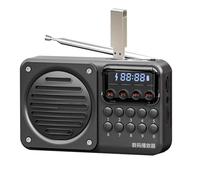 Radio de Transistores | Radio Portátil con Ranura para Tarjetas,Reproductor de Audio Recargable con Altavoz Inalámbrico e Indicador para Hogar Hombres Mujeres Mayores Trabajo Gimnasio Viajes Acampada