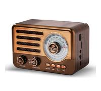 Radio de transistores Retro Radio Am FM SW con Pilas, pequeña Radio portátil Recargable con batería de Iones de Litio de 1800 mAh, Compatible con Tarjeta TF/Aux/Reproductor de MP3 USB