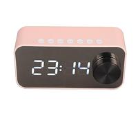 Radio Despertador con Altavoz Bluetooth, Relojes Digitales con Alarma Dual Junto a la Cama con Radio FM, Altavoz Incorporado, Pantalla de Temperatura, Transmisión de Voz, Soporte