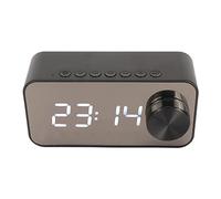 Radio Despertador con Altavoz Bluetooth, Relojes Digitales con Alarma Dual Junto a la Cama con Radio FM, Altavoz Incorporado, Pantalla de Temperatura, Transmisión de Voz, Soporte
