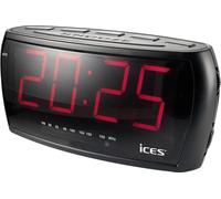 Radio Despertador con Pantalla Jumbo ICR 230-1 (Negro) - LENCO