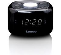 Radio Despertador CR 12 con Luz 0.6 (Negro) - LENCO