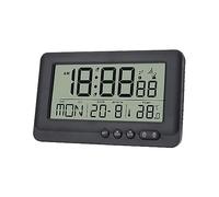 Radio despertador digital: 144 x 86 x 30 mm, radio despertador digital con batería, despertador de viaje, despertador con función de repetición, formato 12/24 horas opcional, reloj de pared con