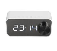 Radio Despertador Digital con Altavoz, Altavoz Bluetooth Inalámbrico con Pantalla de Reloj Espejo, Reloj Despertador Digital Multifuncional con Micrófono con Cancelación de Ruido