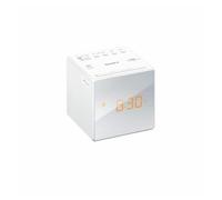 Despertador - Sony ICF-C1W, Blanco, 1 alarma, Radio AM/FM