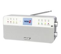 Radio Digital • 8 Teclas de Memoria para emisor WDR, Mando a Distancia, Bluetooth, Conector para Auriculares, Pantalla a Color, Sonido estéreo, Entrada Auxiliar, Color Plateado • Radio WDR.