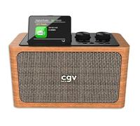 Radio digital CGV BeBop DAB+ madera bluetooth 2x10W pantalla 2,4" batería 4h