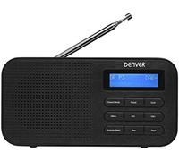 Radio digital dab + y fm. denver dab-42black. reloj, alarma y desperta