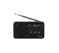 Radio Digital Portátil AIWA RS-77PLL/BK - FM-PLL con RDS, Reproductor USB/Micro-SD, Batería Recargable y Función Alarma