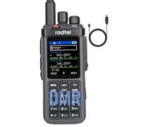 Radio DMR Radtel RT-6D de 500 000 contactos, walkie-Talkie de Doble Banda, Doble Ranura horaria, Radio bidireccional, Nivel 1 y 2, radioaficionado de Larga Distancia, 1024 Canales, Tipo C, Carga