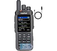 Radio DMR Radtel RT-6D Pro, GPS, APRS, 500.000 contactos, Doble Ranura horaria, Radio bidireccional, walkie-Talkie de Doble Banda, Nivel 1+2, radioaficionado, 1024 Canales, Carga Tipo C