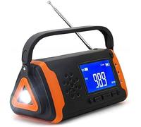 Radio Emergency, Led Waterproof Emergency Radio Portable High Bright Hand Crank Wind Up Solar Radio For Outdoor Home Emergency, YHNNH