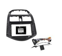 Radio Estéreo 2 DIN 9 Pulgadas para Chevrolet para Spark 2010-2015 Doble Android DVD Panel Instalación Reinstalación Carcasa Marco Radio Coche(Rojo)