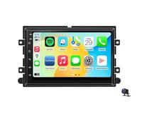 Radio Estéreo Android 15 para For-d F150 2004-2008, F250 F350 2006-2014 | Pantalla Táctil HD de 7 Pulgadas con CarPlay Inalámbrico Android Auto GPS Bluetooth WiFi 5G AM/FM/RDS Cámara de Reversa SWC