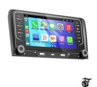 Radio estéreo coche WiFi de 5 GHz para Au-di A3 2003-2012 S3 2006-2012 RS3 2011 2012 CarPlay inalámbrico Android Auto pantalla táctil de 7 pulgadas navegación GPS SWC cámara Bluet(Color:4 CORE 2+32G)