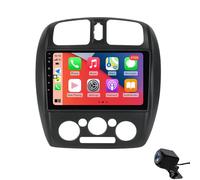 Radio Estéreo Coche ZGYBDH para Mazda 323, Doble DIN, Pantalla táctil HD de 9 Pulgadas, Radio para Coche inalámbrica Carplay Android Auto GPS WiFi Bluetooth, Enlace de Espejo retrovisor, Controles e