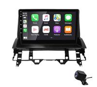 Radio Estéreo Coche ZGYBDH para Mazda 6 2002-2008, Doble DIN, Pantalla táctil HD de 9 Pulgadas, Radio para Coche inalámbrica Carplay Android Auto GPS WiFi Bluetooth, Enlace de Espejo retrovisor, con