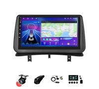 Radio estéreo de 9 Pulgadas con Android 13 y Doble DIN para Renault Clio III (2005-2014), cámara de visión Trasera AHD, Controles en el Volante, Bluetooth, CarPlay, navegación GPS (T4, 4+64 GB)