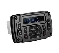 Radio estéreo Marina, Bluetooth FM Am Receptor estéreo Marino Reproductor de MP3, IP66 Receptor Barco de 12v Impermeable/Resistente a la Intemperie con LCD Digital, Receptor Centro Multimedia