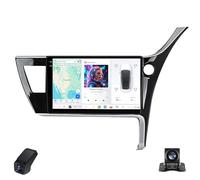Radio estéreo para automóvil Android 2K con Pantalla táctil de 9 Pulgadas para Toyota Corolla 11 Auris 2017-2018 Radio Coche Portable Touchscreen Multimedia Player con GPS WiFi FM Control del Volant