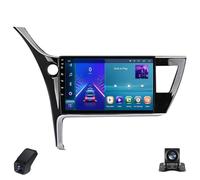 Radio estéreo para automóvil Android 2K con Pantalla táctil de 9 Pulgadas para Toyota Corolla 11 Auris 2017-2018 Radio Coche Portable Touchscreen Multimedia Player con GPS WiFi FM Control del Volant