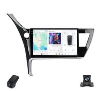 Radio estéreo para automóvil Android 2K con Pantalla táctil de 9 Pulgadas para Toyota Corolla 11 Auris 2017-2018 Radio Coche Portable Touchscreen Multimedia Player con GPS WiFi FM Control del Volant