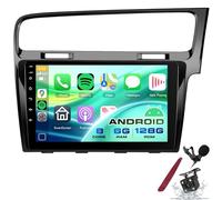 Radio estéreo para automóvil Android para VW Golf MK7 2013-2018 con Carplay inalámbrico Android Auto pantalla táctil de 10,1 pulgadas radio pantalla táctil Bluetooth GPS Bluetooth FM RDS cámara de res